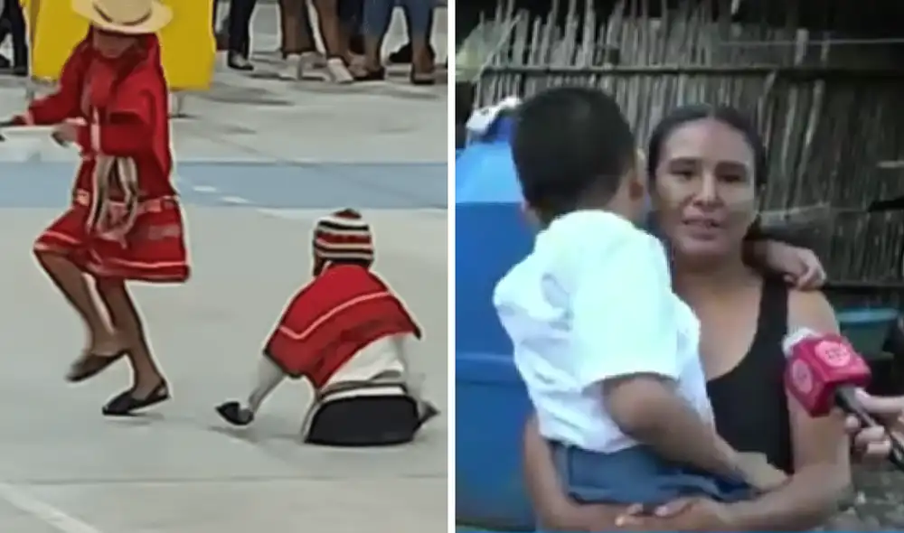 Madre del pequeño indicó que Juan David realiza sus actividades diarias sin ningún problema. Foto: composición LR/captura de video/America TV - Video: America TV