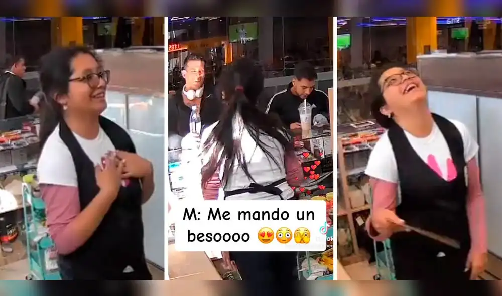 La joven se mostró emocionada por el curioso gesto del artista. Foto: composición LOL/captura de TikTok/@TentacionesFitPeru La joven se mostró emocionada por el curioso gesto del artista. Foto: composición LOL/captura de TikTok/@TentacionesFitPeru