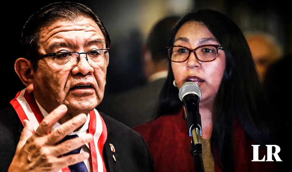 Jorge Salas Arenas recibe amenazas de muerte. Ante ello, la congresista Luque rechazó los actos de violencia en contra del titular del JNE. Foto: composición LR / Fabrizio Oviedo