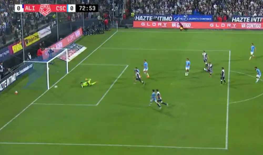 Gabriel Costa ingresó en el segundo tiempo de este partido ante Cristal. Foto: captura de Liga 1 Max