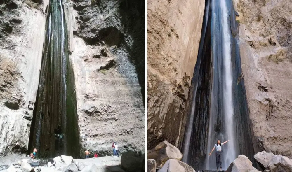 Catarata de Capua está ubicada en el distrito de Yura. Foto: composición LR/HBA Noticias/Yurneth M.