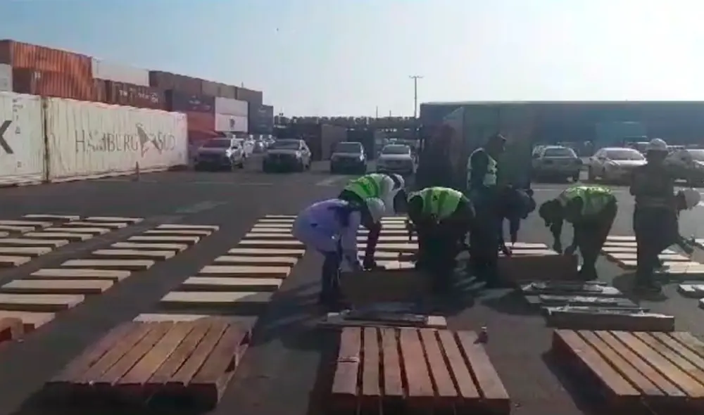 De los 897 paquetes inspeccionados por la Policía, 103 estaban contaminados. Foto: PNP