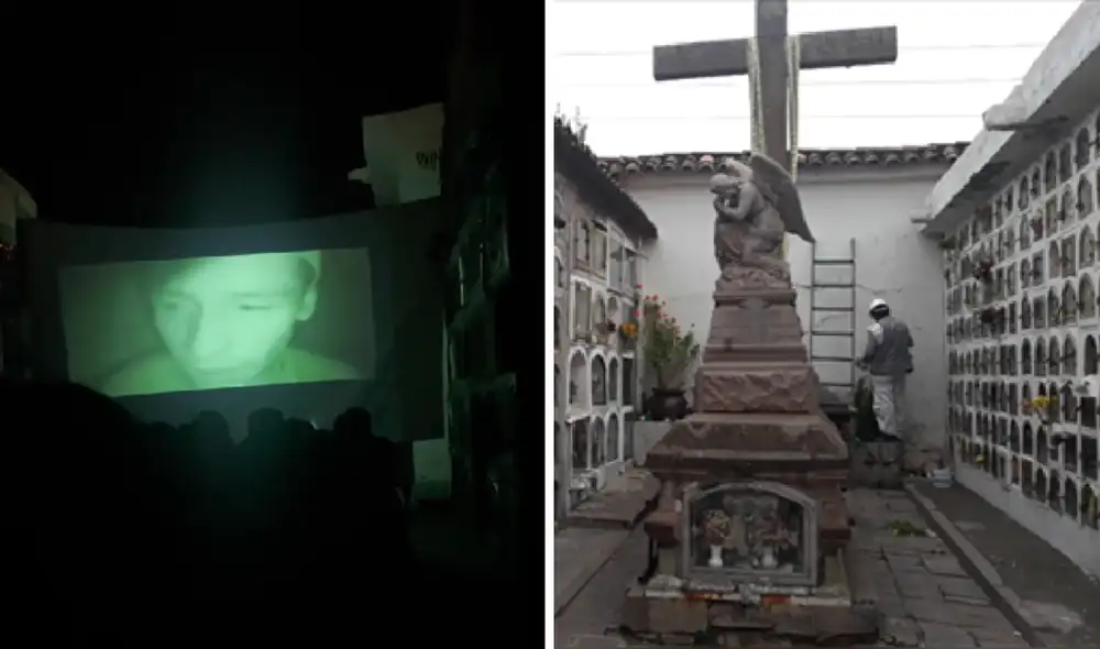 La película que transmitió el cementerio de la Almudena de Cusco fue "Cementerio General". Foto: captura de video/@nicolasalconzgara/TikTok/RPP - Video: @nicolasalconzgara/TikTok La película que transmitió el cementerio de la Almudena de Cusco fue "Cementerio General". Foto: captura de video/@nicolasalconzgara/TikTok/RPP - Video: @nicolasalconzgara/TikTok