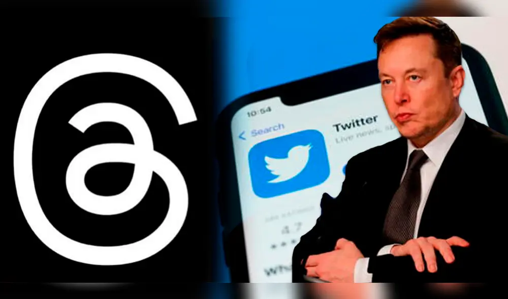 Elon Musk no tuvo problemas en mostrar la incomodidad que le genera la nueva app de Meta.  Foto: composición LR/Twitter/Threads/The National