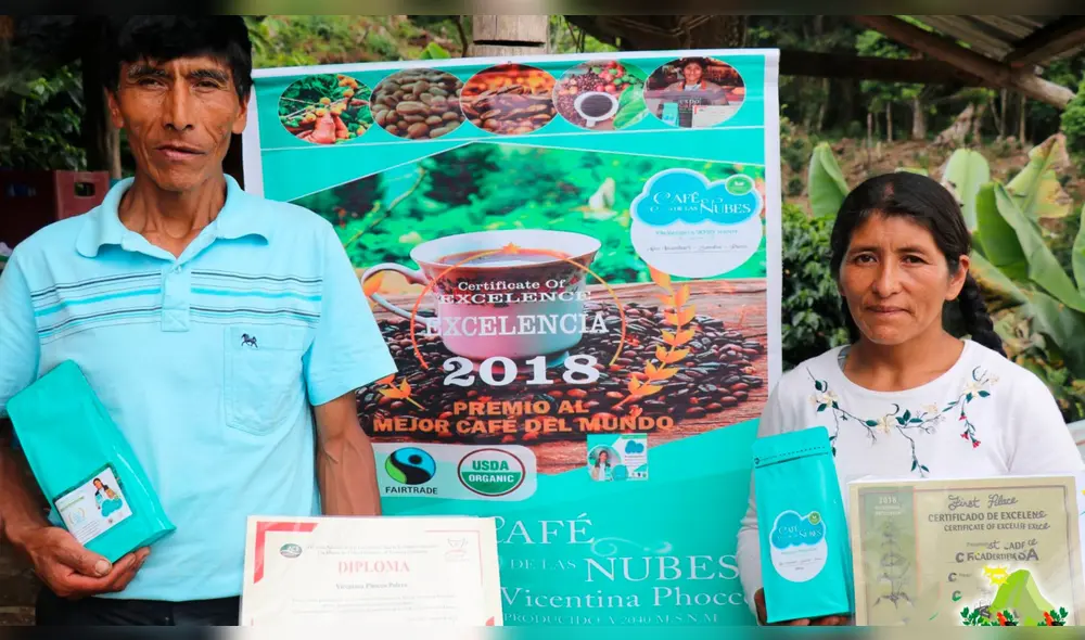 Los mejores caficultores del mundo pertenecen a Puno. Foto: Café de las Nubes Los mejores caficultores del mundo pertenecen a Puno. Foto: Café de las Nubes