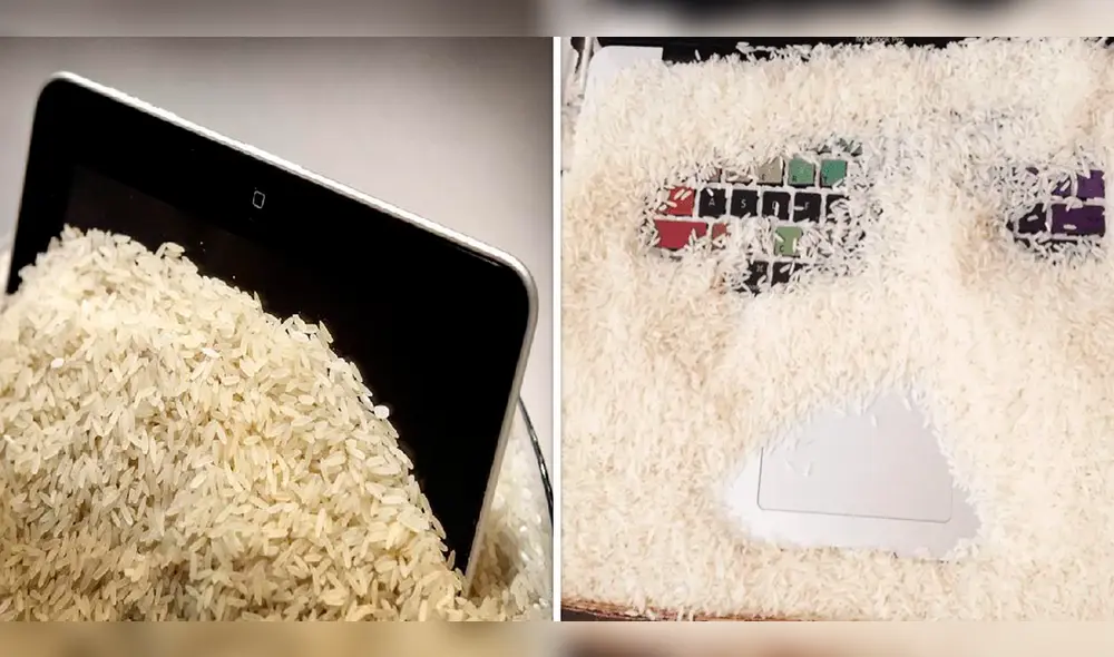 El agua puede provocar daños irreparables en las computadoras portátiles. Foto: composición LR/El País/Soy de mac