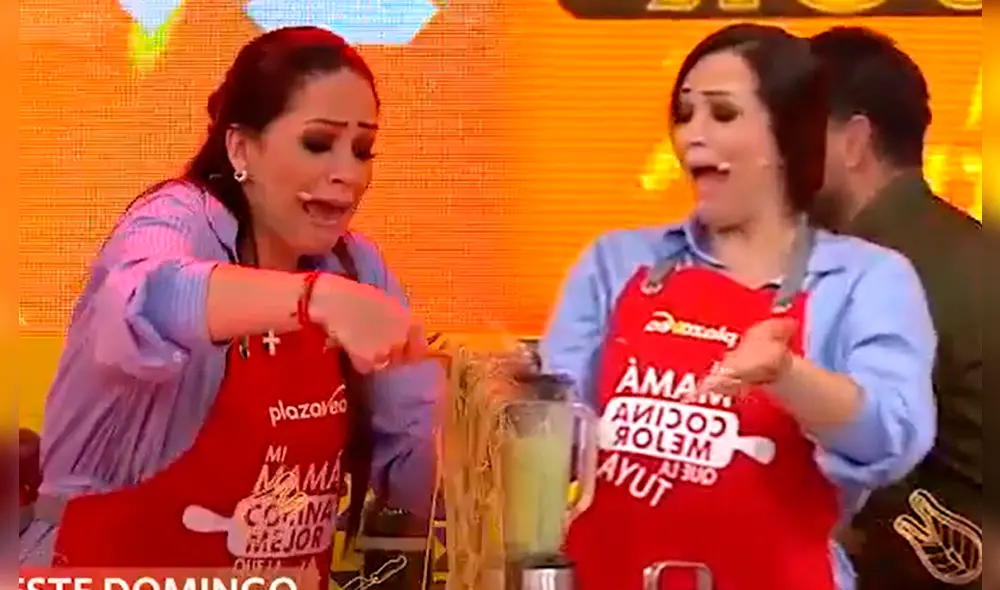 Melissa Klug dio de qué hablar en su participación en el reality de cocina. Foto: Composición LR / Captura América TV