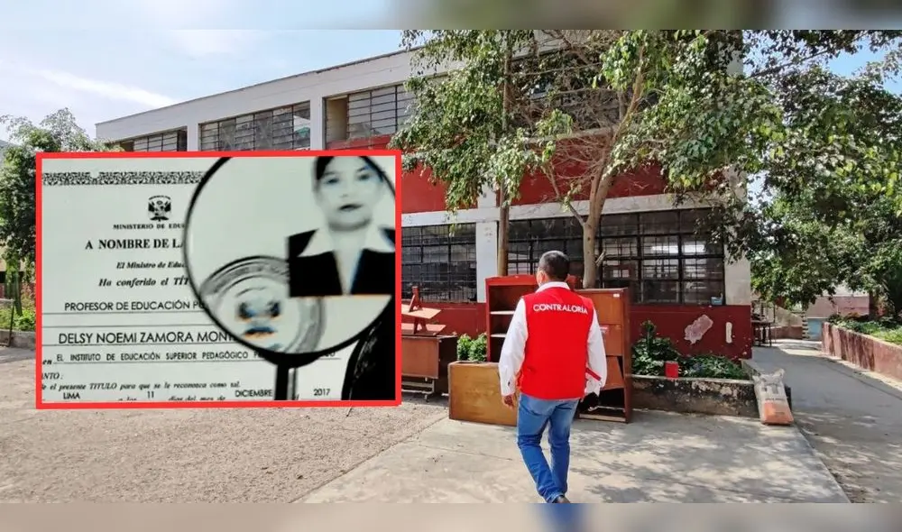 El Ministerio de Educación ordenó verificar los títulos académicos de los docentes. Foto: composición La República/captura Latina/Contraloría