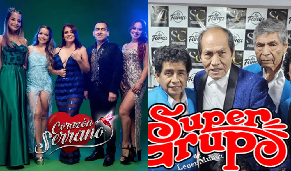 Súper Grupo se retiró del escenario por supuesto desplante de Corazón Serrano. Foto: composición LR/Instagram/Corazón Serrano/Facebook/Súper Grupo