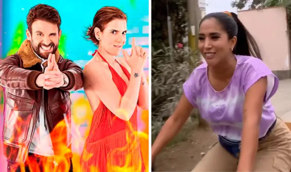 Melissa Paredes sorprendió al interpretar a Paty en "Al fondo hay sitio" este último viernes 7 de julio. Foto: Composición LR/Amor y Fuego/Instagram/Captura América TV