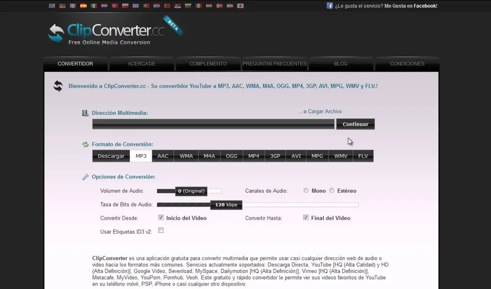 ClipConverter: así es su uso para pasar un video de YouTube a MP3. Foto: YouTube ClipConverter: así es su uso para pasar un video de YouTube a MP3. Foto: YouTube