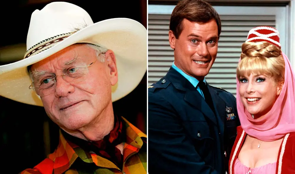 Larry Hagman, quien interpretó al recordado Mayor Anthony Nelson en “Mi bella genio”, falleció a los 81 años de edad. Foto: composición LR/Associated Press /NBC