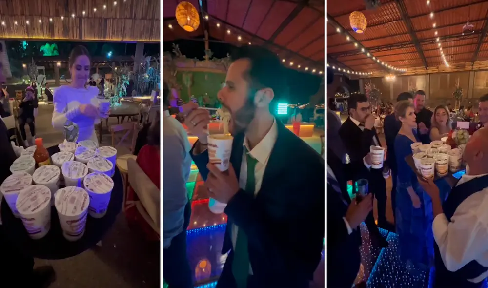 “La sopa instantánea Maruchan es una excelente opción para consentir a los invitados”, afirmó el wedding planner. Foto: composición LR/@Mariomejiawp/TikTok “La sopa instantánea Maruchan es una excelente opción para consentir a los invitados”, afirmó el wedding planner. Foto: composición LR/@Mariomejiawp/TikTok