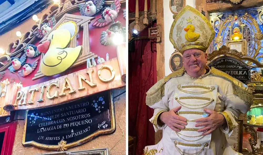 En este templo ubicado en España, los patitos de hule rodean todo el santuario. Foto: composición LR/@iglesiapatolica/Instagram