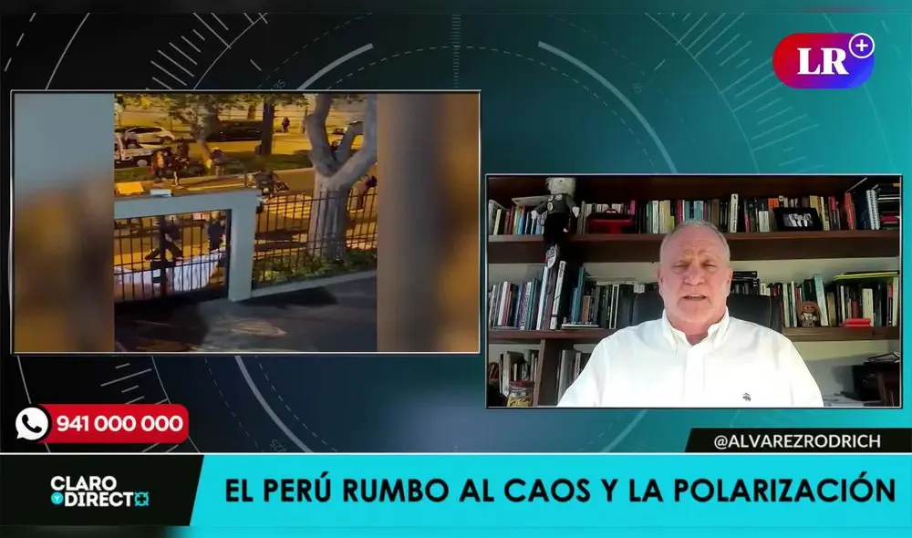 Augusto Álvarez Rodrich arremete contra La Resistencia. Foto/Video: LR+ Augusto Álvarez Rodrich arremete contra La Resistencia. Foto/Video: LR+