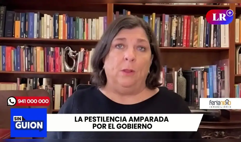 Rosa María Palacios cuestiona la postura del Gobierno ante el grupo La Resistencia. Foto/Video: LR+