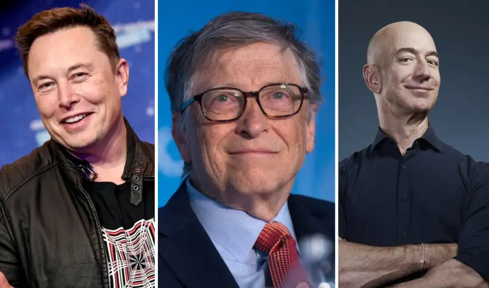 Excompañeros de Bill Gates, Elon Musk y Jeff Bezos destacaron haber aprendido varias cosas tras compartir trabajo con los multimillonarios. Foto: composición LR/AFP