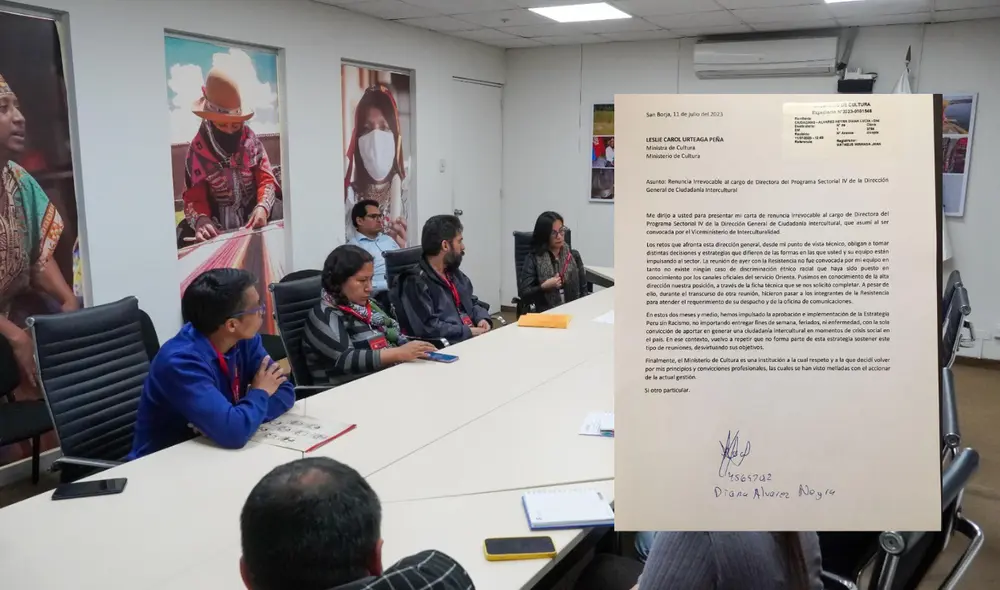 La Resistencia se renunió con el Mincul el último 10 de julio. Foto: composición LR