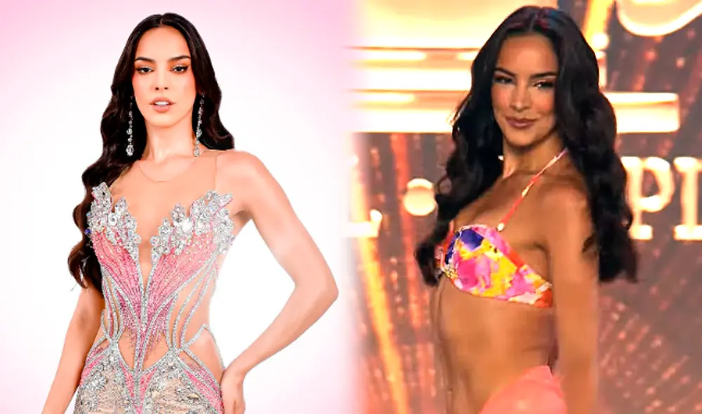 Valeria Flórez busca dejar el nombre del Perú en alto en el Miss Supranational 2023. Foto: Composición Lr / Captura Instagram / Captura YouTube