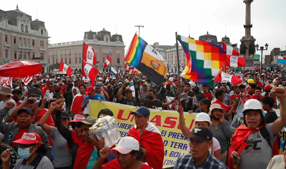 Agrupaciones empresariales cuestionan las marchas, y recuerdan que en las últimas se vio afectado el PBI nacional. Foto: Andina