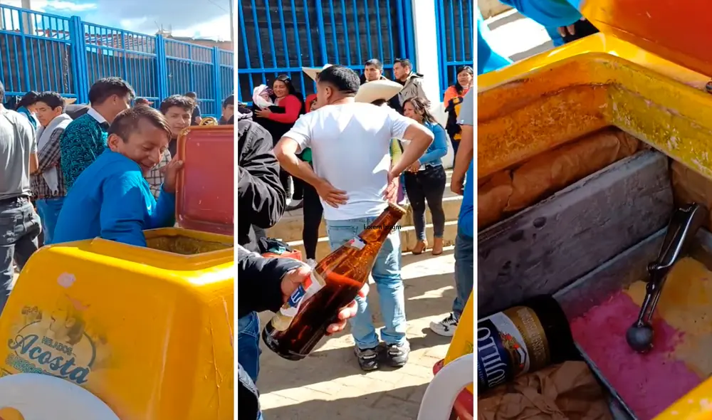 El heladero guardó muy bien el ‘producto’ para evitar ser detectado. Foto: composición LR/@Felixitohmorillos/TikTok El heladero guardó muy bien el ‘producto’ para evitar ser detectado. Foto: composición LR/@Felixitohmorillos/TikTok
