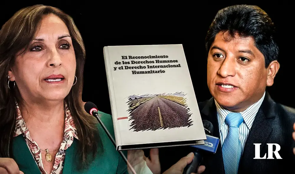 El texto de Dina Boluarte presenta un 55% de plagio. Foto: composición Fabrizio Oviedo/La República