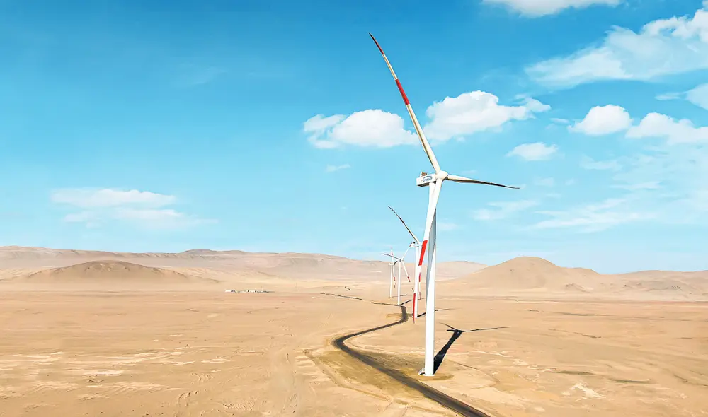 Punta lomitas. La energía generada permitirá reducir 230.000 toneladas de CO2 por año. Foto: difusión