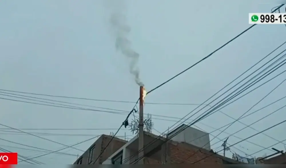San Miguel. Los vecinos han tenido que salir de sus viviendas. Foto: América TV