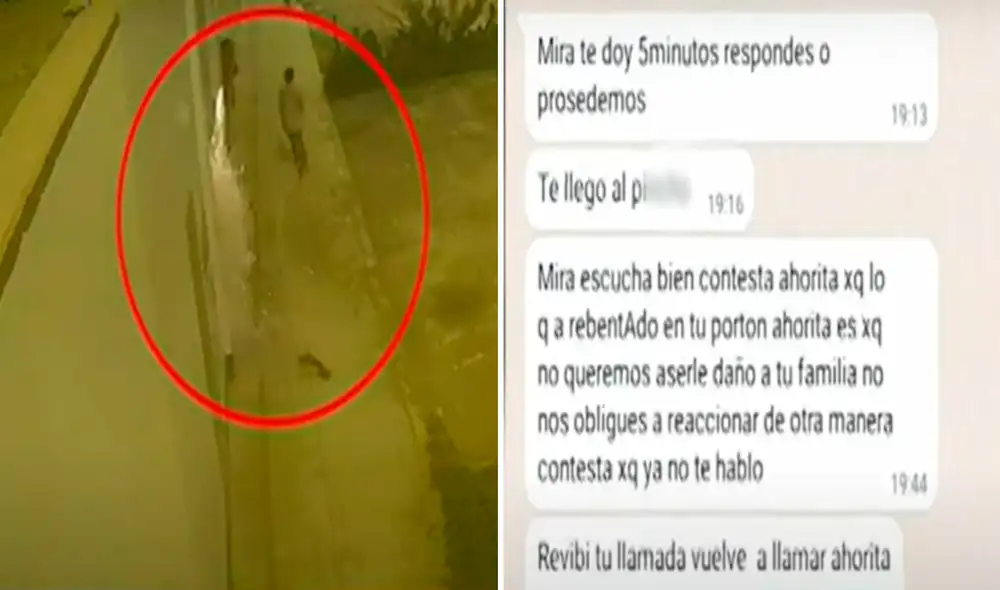 A través de audios y mensajes los extorsionadores amenazaron a la víctima. Foto: Panamericana| Video: Panamericana