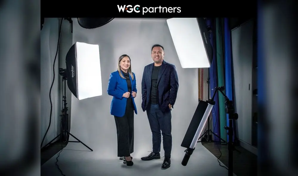 Claudia Necochea, Gerente General de Puntoo y Giancarlo Facho, Gerente General de Voltaje.