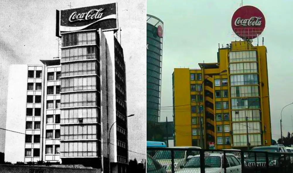 El Edificio Limatambo es recordado por la publicidad que hacía a la marca Coca-Cola. Foto: composición LR/Facebook/Lima la antigua