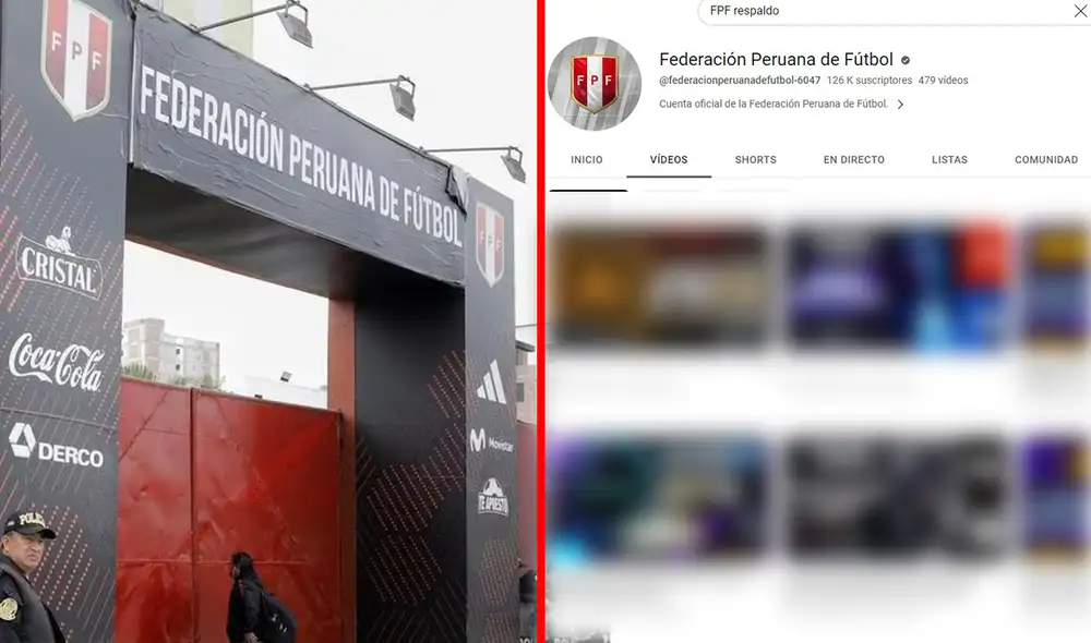 El canal oficial de la FPF en YouTube se vio inundado de videos con enlaces para descargas ilegales. Foto: composición LR/FPF/YouTube
