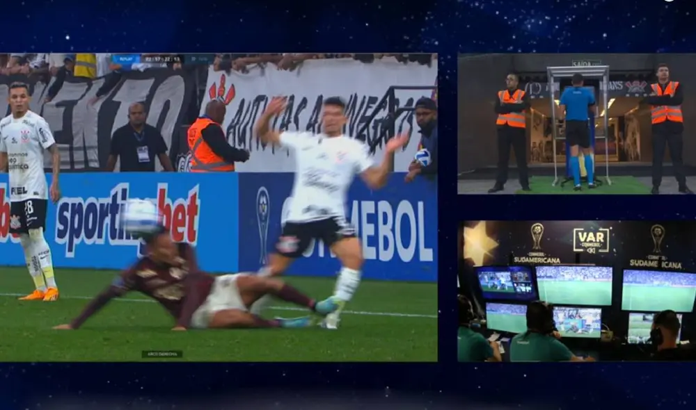 Universitario cayó en su visita a Corinthians. Foto: captura de Conmebol Universitario cayó en su visita a Corinthians. Foto: captura de Conmebol