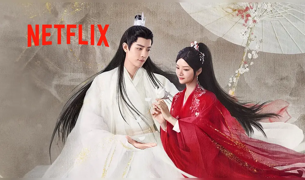 Xiao Zhan y Ren Min en póster de "La promesa más larga". C-drama está basado en la novela "Zhu Yan". Foto: composición LR/WeTV