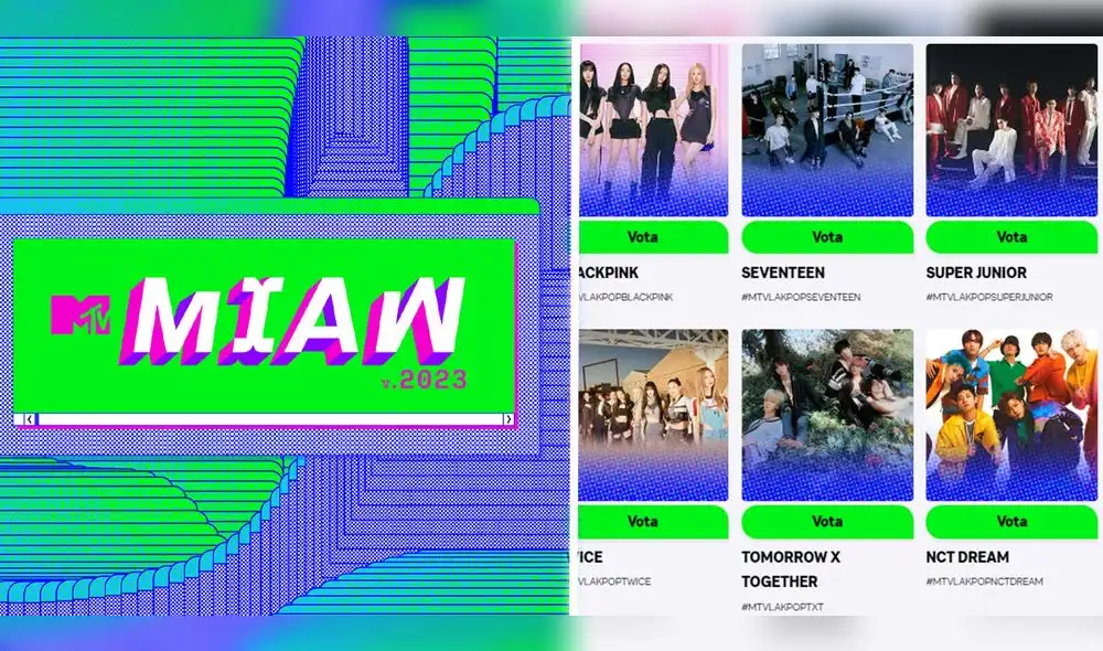 Los votos para los MTV MIAW ya están siendo contabilizados. Foto: composición LR/captura MTV