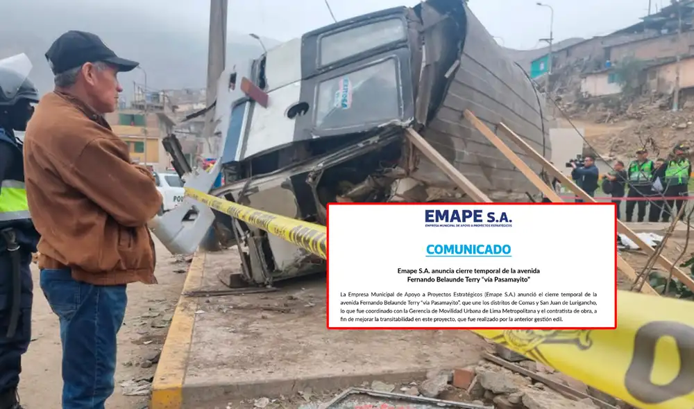 El accidente en la 'Curva del Diablo' ocasionó la muerte de 5 personas. Foto: composición LR/Omar Coca/Emape