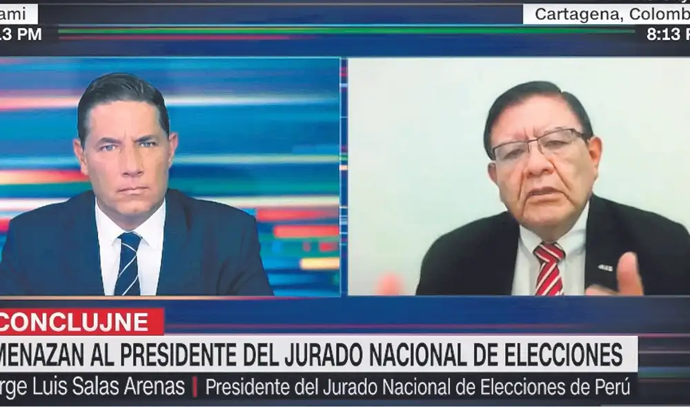 Enfático. “Potestad de defender al JNE es casi inexistente”, afirma Jorge Salas Arena a CNN. Foto: difusión Enfático. “Potestad de defender al JNE es casi inexistente”, afirma Jorge Salas Arena a CNN. Foto: difusión