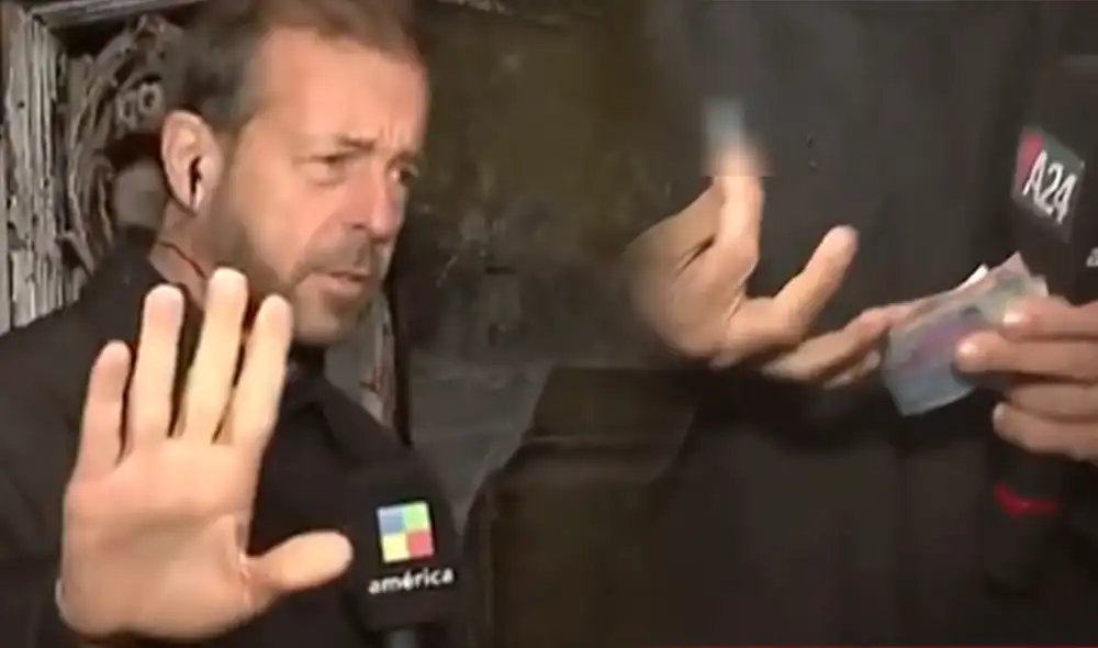 Fabián Rubino, periodista argentino, llegó hasta el llamado 'búnker del horror' para comprobar la facilidad que existe en este lugar para adquirir droga. Foto: composiciónLR/24 horas/Twitter - Video: Twitter Fabián Rubino, periodista argentino, llegó hasta el llamado 'búnker del horror' para comprobar la facilidad que existe en este lugar para adquirir droga. Foto: composiciónLR/24 horas/Twitter - Video: Twitter