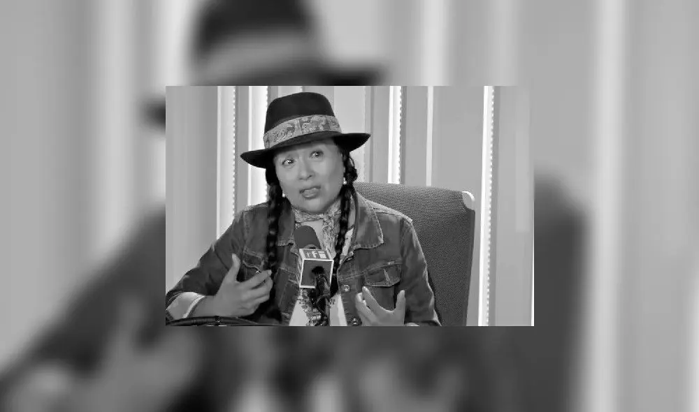 Margot Palomino, cantante andina, entrevistada en RFI, de París. Foto: Captura.