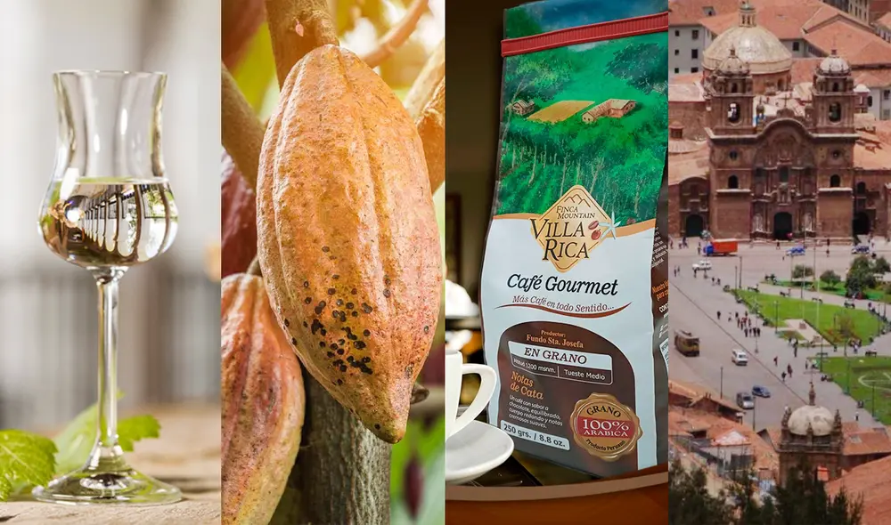 Pisco, Cacao Amazonas Perú, Café Villa Rica y Cuzco son algunas de las denominaciones de origen peruanas. Foto: composición/LR