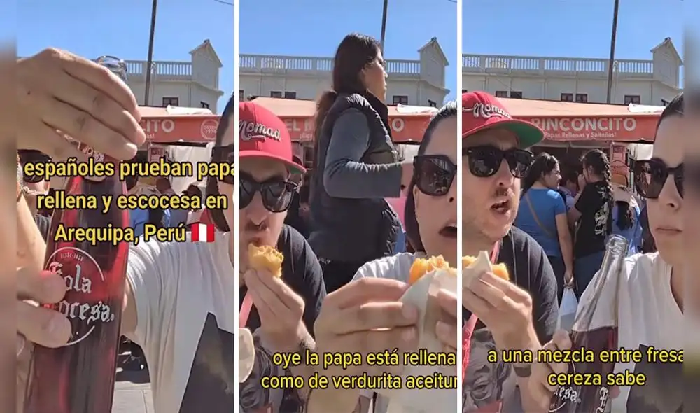 Turistas españoles solo tuvieron halagos para la Kola Escocesa. Foto: Captura TikTok