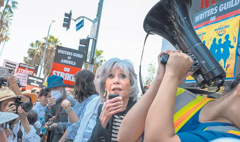 Jane Fonda. La actriz y activista pidió cambios justos. Foto: difusión