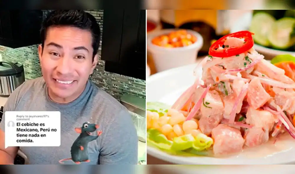 Los usuarios estuvieron de acuerdo que el ceviche es peruano. Foto: composición LR/TikTok/@johnny_cano.peru