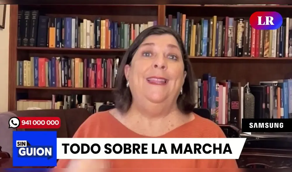 Rosa María Palacios se refiere a las medidas del Gobierno en contra de las protestas. Foto/Video: LR+ Rosa María Palacios se refiere a las medidas del Gobierno en contra de las protestas. Foto/Video: LR+
