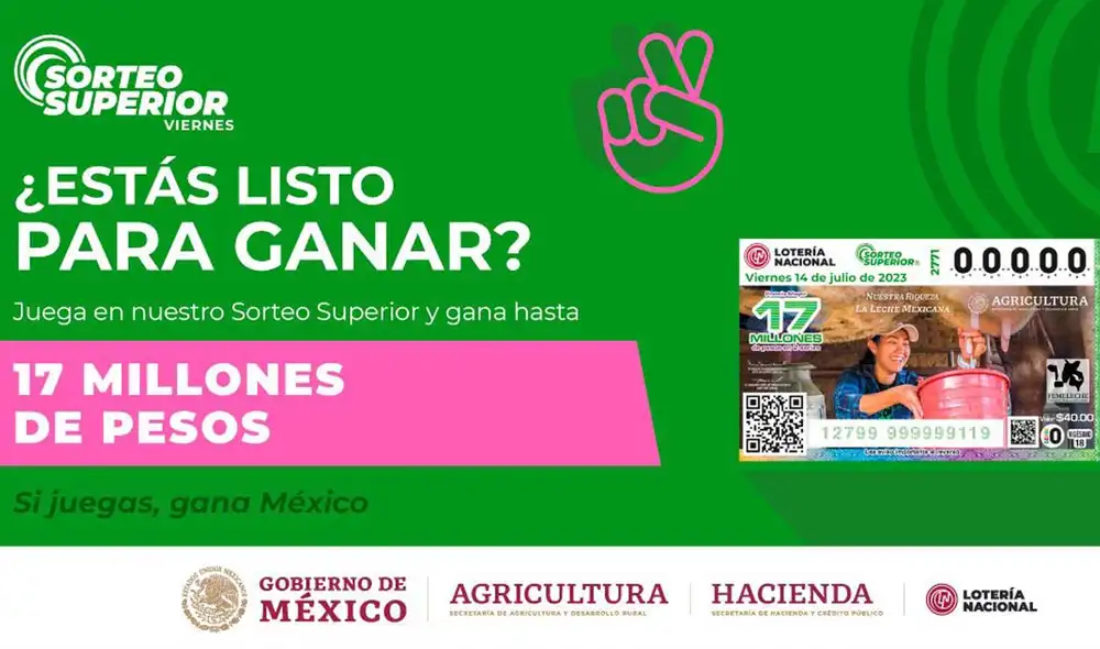 Conoce toda la información que necesitas saber sobre el Sorteo Superior de este viernes 14 de julio. Foto: Lotería Nacional