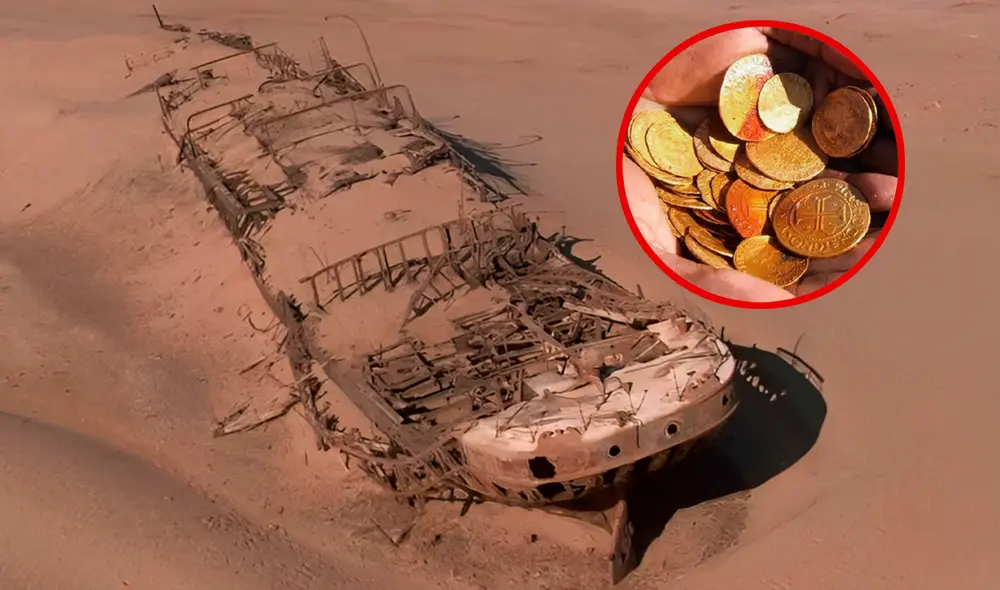 Este barco portugués habría naufragado tras una tormenta en el suroeste de África. Foto: composición LR/Nautical News Today Este barco portugués habría naufragado tras una tormenta en el suroeste de África. Foto: composición LR/Nautical News Today