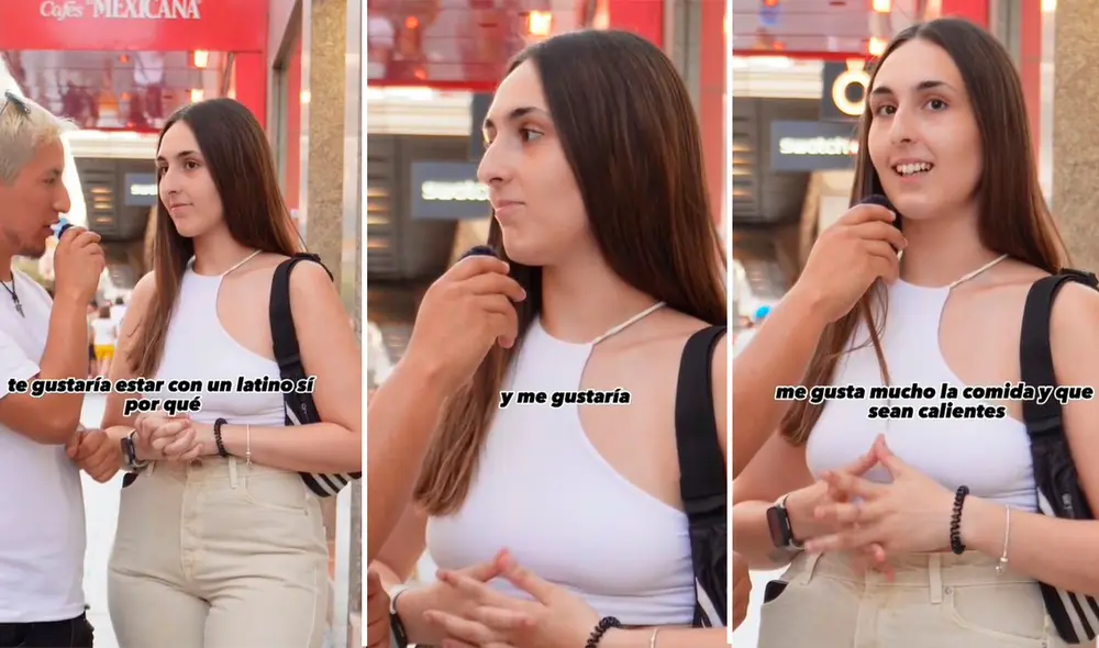 La muchacha contó que le llaman la atención tanto los bolivianos como los peruanos. Foto: composición LR / capturas de TikTok / @Andy.Torpoco La muchacha contó que le llaman la atención tanto los bolivianos como los peruanos. Foto: composición LR / capturas de TikTok / @Andy.Torpoco