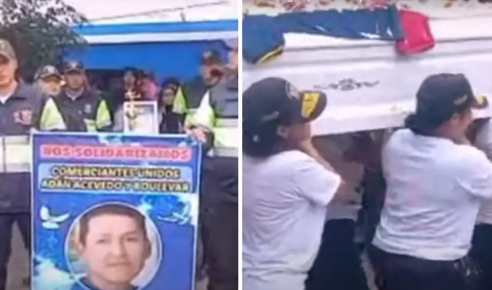 Familiares y amigos se despidieron del valiente hombre. Foto: composición La República/capturas de Exitosa - Video: Exitosa Familiares y amigos se despidieron del valiente hombre. Foto: composición La República/capturas de Exitosa - Video: Exitosa