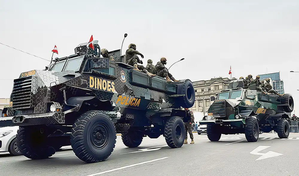 Las Fuerzas Armadas se vienen desplegando en la capital ante la 'Toma de Lima' pactada para el 19 de julio. Foto: PNP Las Fuerzas Armadas se vienen desplegando en la capital ante la 'Toma de Lima' pactada para el 19 de julio. Foto: PNP