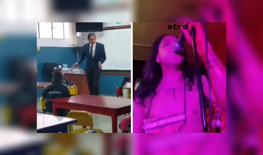 Porfesor muestra sus 2 facetas en TikTok. Foto: TikTok Lucio Portocarrero/video: Lucio Portocarrero